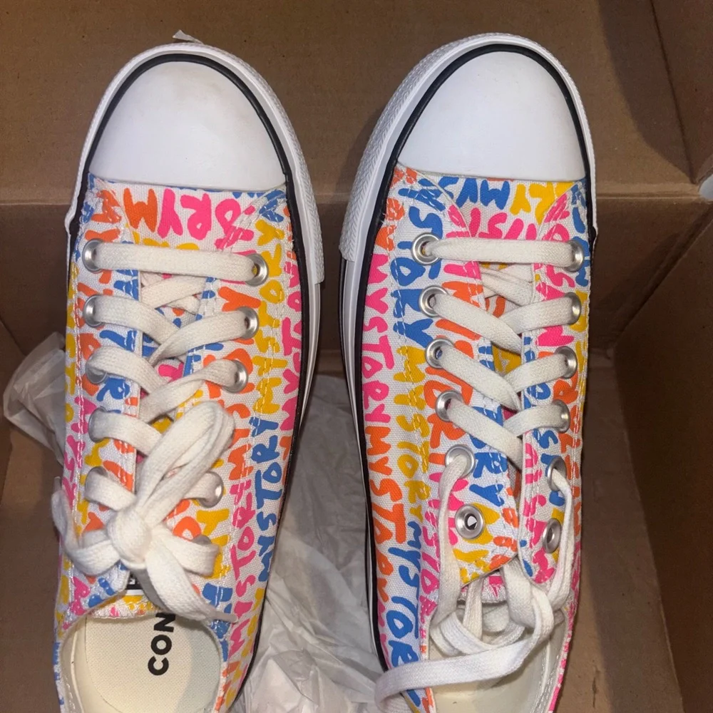 NWT Converse x Mystory Limited Edition Platform Converse - Size 7 - Picture 3 of 5